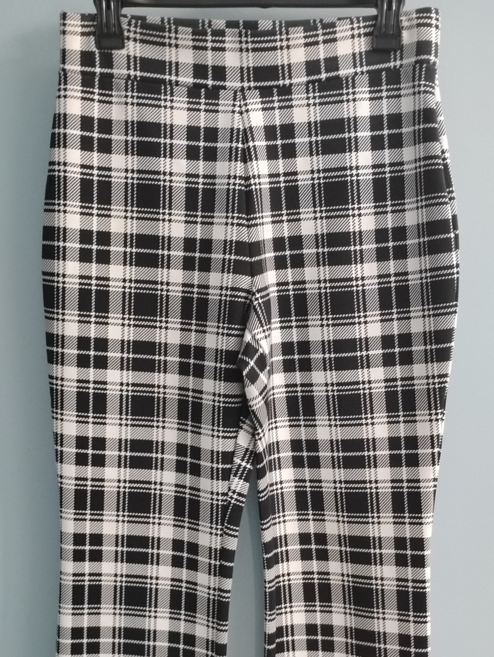 NWOT IMAN Black and White Plaid Pants Size Small